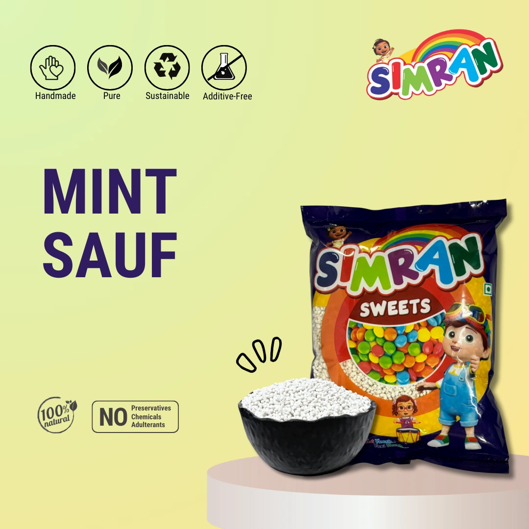 Sugar Boiled Kata sunf <br>(White Mint sunf)